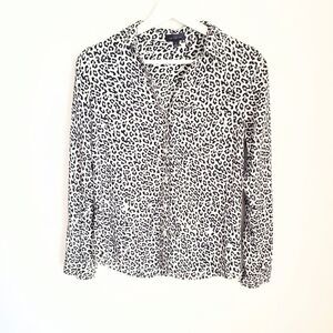 The Limited Cheetah Print Long Sleeve Blouse Size S